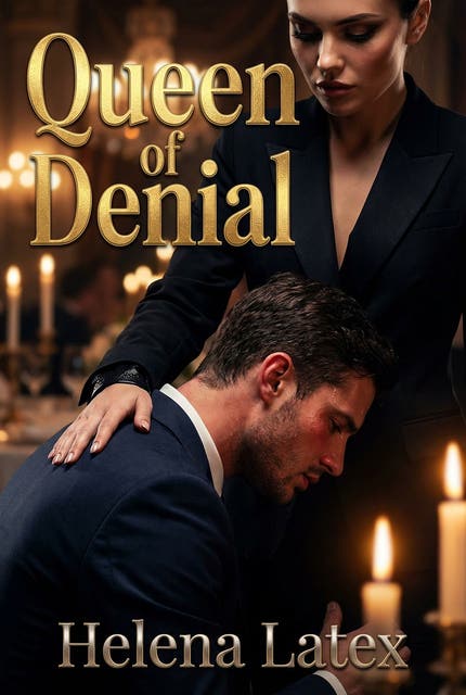 Queen of Denial: Femdom Tease and Orgasm Control Sessions – omslag til lydbogen af Helena Latex