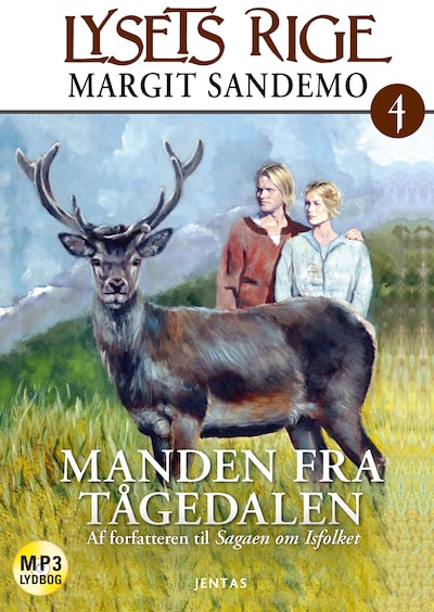 Lysets rige 4 - Manden fra Tågedalen – omslag til lydbogen af Margit Sandemo
