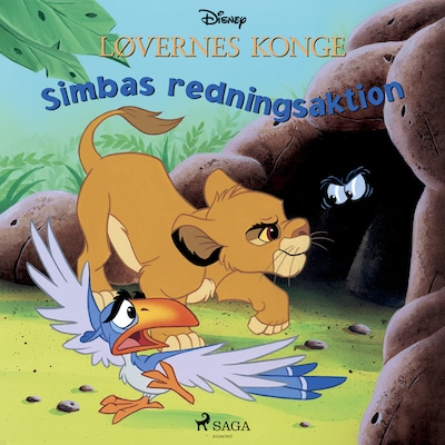 Løvernes Konge - Simbas redningsaktion – omslag til lydbogen af Disney