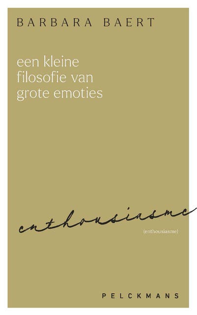 Een kleine filosofie van grote emoties: Enthousiasme – omslag van het luisterboek van Barbara Baert