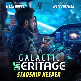 Starship Keeper – omslag till ljudboken av Matt Coleman