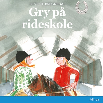 Gry på rideskole – omslag til lydbogen af Birgitte Bregnedal
