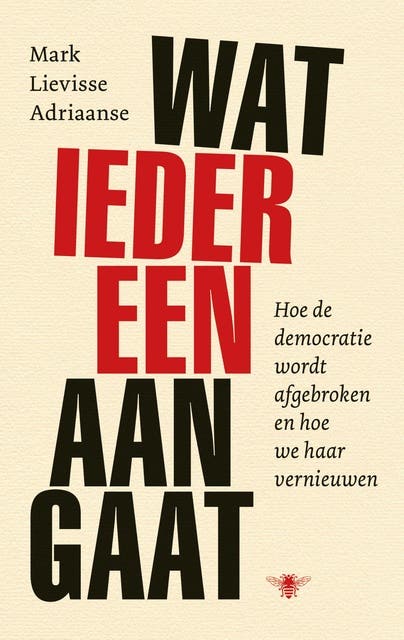 Wat iedereen aangaat – omslag van het luisterboek van Mark Lievisse Adriaanse