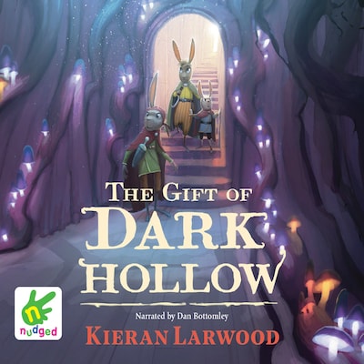 The Five Realms: The Gift of Dark Hollow – omslag til lydbogen af Kieran Larwood