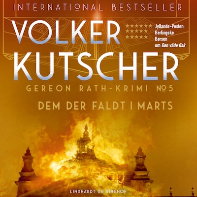 Dem der faldt i marts – omslag til lydbogen af Volker Kutscher