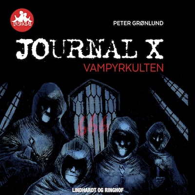 Journal X - Vampyrkulten – omslag til lydbogen af Peter Grønlund