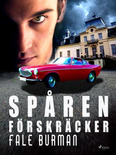 Spåren förskräcker – omslag till ljudboken av Fale Burman