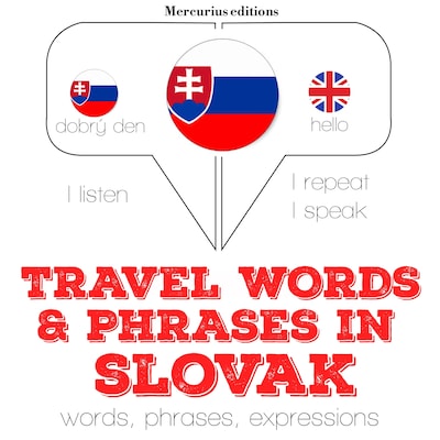 Travel words and phrases in Slovak – omslag til lydbogen af JM Gardner
