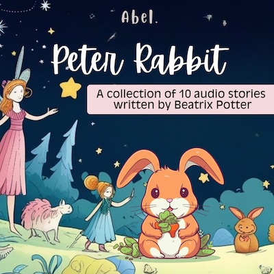 Adventures of Peter Rabbit – omslag til lydbogen af Beatrix Potter