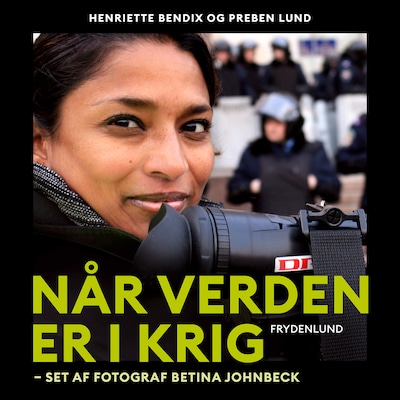 Når verden er i krig – omslag til lydbogen af Preben Lund, Henriette Bendix, Betina Johnbeck