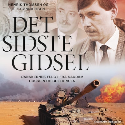 Det sidste gidsel – omslag til lydbogen af Ole Sønnichsen, Henrik Thomsen