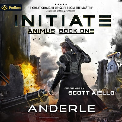 Initiate – omslag til lydbogen af Joshua Anderle, Michael T Anderle