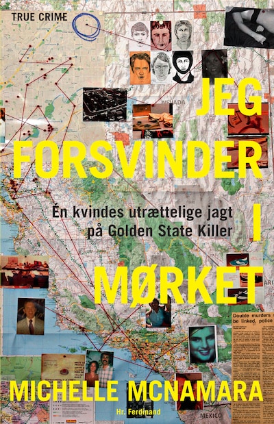 Jeg forsvinder i mørket – omslag til lydbogen af Michelle McNamara