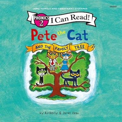 Pete the Cat and the Family Tree (I Can Read Phonics) – omslag til lydbogen af James Dean, Kimberly Dean