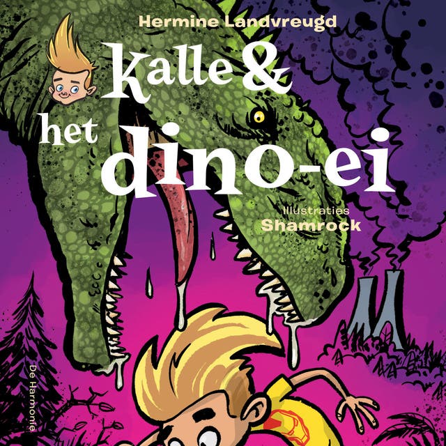 Kalle & het dino-ei – omslag van het luisterboek van Hermine Landvreugd