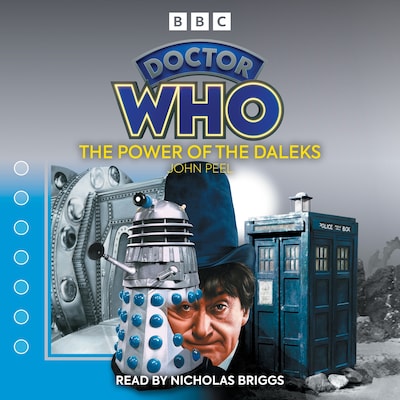 Doctor Who: The Power of the Daleks – omslag til lydbogen af John Peel
