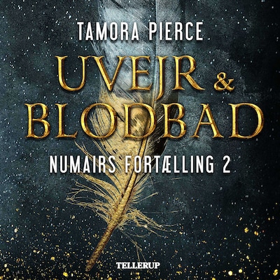 Numairs fortælling #2: Uvejr og blodbad – omslag til lydbogen af Tamora Pierce