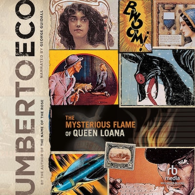 Mysterious Flame of Queen Loana – omslag til lydbogen af Umberto Eco