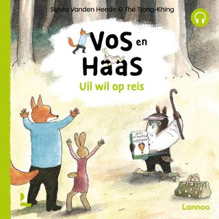 Uil wil op reis – omslag van het luisterboek van Sylvia Vanden Heede