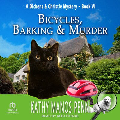 Bicycles, Barking & Murder – omslag til lydbogen af Kathy Manos Penn