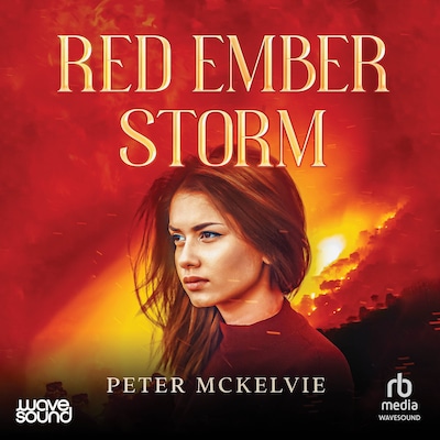 Red Ember Storm – omslag til lydbogen af Peter McKelvie