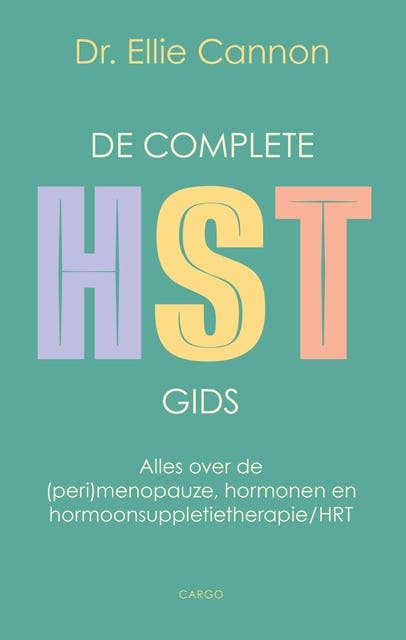 De complete HST gids: Alles over de (peri)menopauze, hormonen en hormoonsuppletietherapie/HRT – omslag van het luisterboek van Ellie Cannon