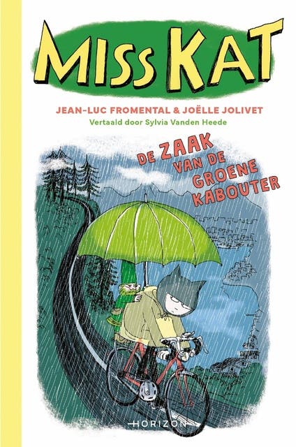 Miss Kat - De zaak van de groene kabouter – omslag van het luisterboek van Jean-Luc Fromental,Joëlle Jolivet