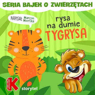 Rysa na dumie tygrysa – okładka audiobooka, autor Marcin Mortka