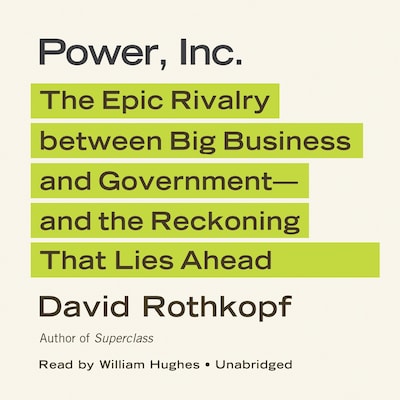 Power, Inc. – omslag til lydbogen af David Rothkopf