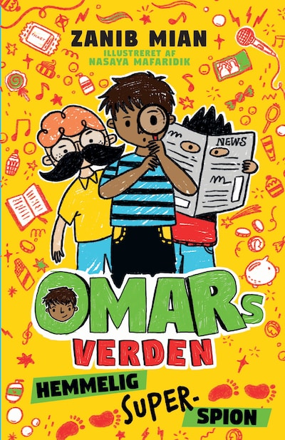 Omars verden 2: Hemmelig superspion – omslag til lydbogen af Zanib Mian