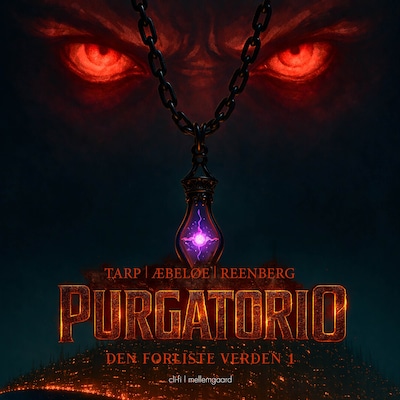 PURGATORIO – omslag til lydbogen af Nikolaj Tarp, Claus Reenberg, Mads Æbeløe