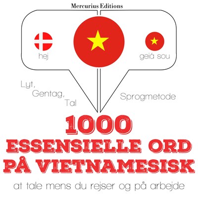 1000 essentielle ord på vietnamesisk – omslag til lydbogen af JM Gardner