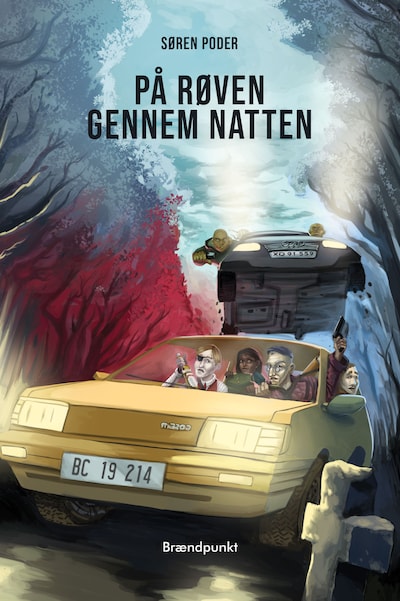 På røven gennem natten – omslag til lydbogen af Søren Poder