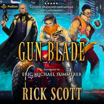 Gun Blade – omslag til lydbogen af Rick Scott