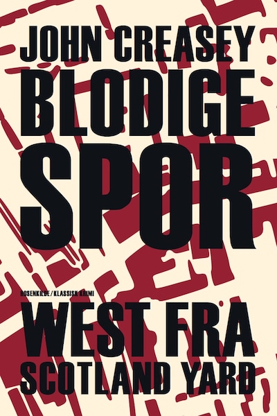 Blodige spor – omslag til lydbogen af John Creasey