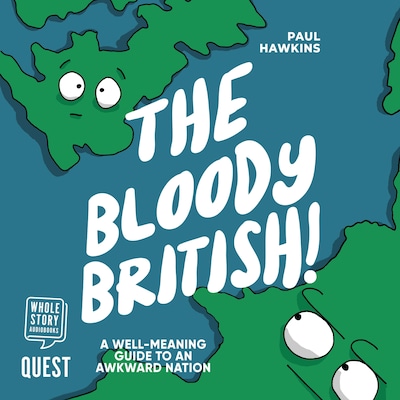 The Bloody British – omslag til lydbogen af Paul Hawkins