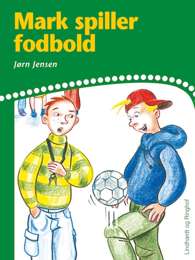 Mark spiller fodbold – omslag til lydbogen af Jørn Jensen