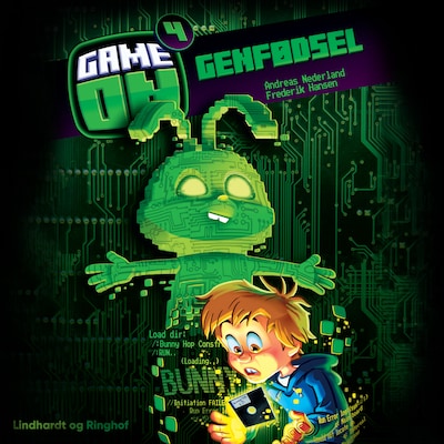 Game on 4: Genfødsel – omslag til lydbogen af Andreas Nederland, Frederik Hansen