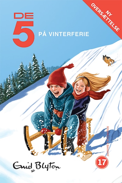De 5 på vinterferie – omslag til lydbogen af Enid Blyton