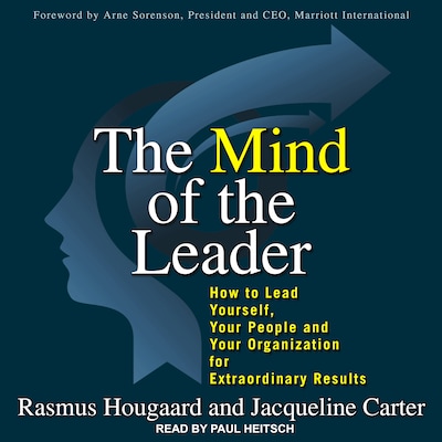 The Mind of the Leader – omslag til lydbogen af Rasmus Hougaard, Jacqueline Carter
