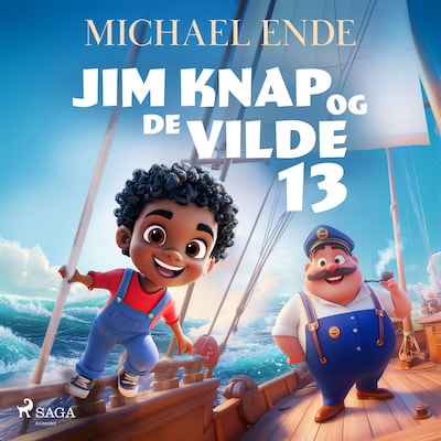 Jim Knap og de vilde 13 – omslag til lydbogen af Michael Ende