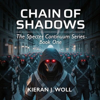 Chain of Shadows – omslag til lydbogen af Kieran J. Woll