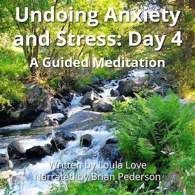 Undoing Anxiety and Stress: Day 4 – omslag til lydbogen af Loula Love