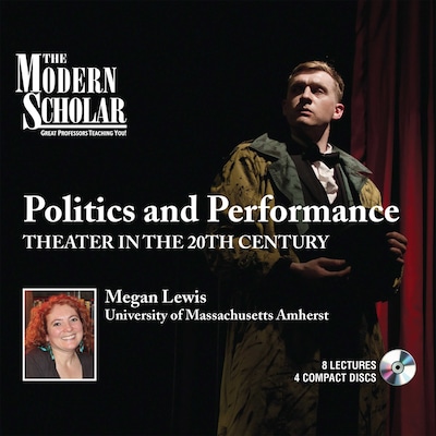Politics and Performance – omslag till ljudboken av Megan Lewis