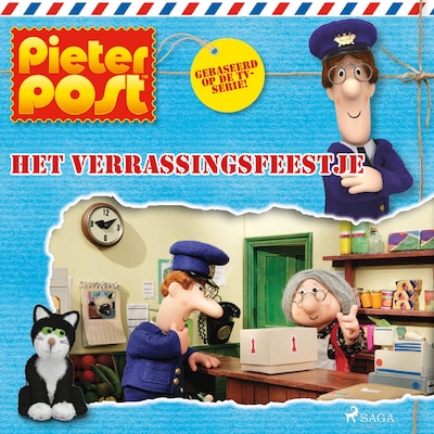 Pieter Post - Het verrassingsfeestje – omslag van het luisterboek van John A. Cunliffe