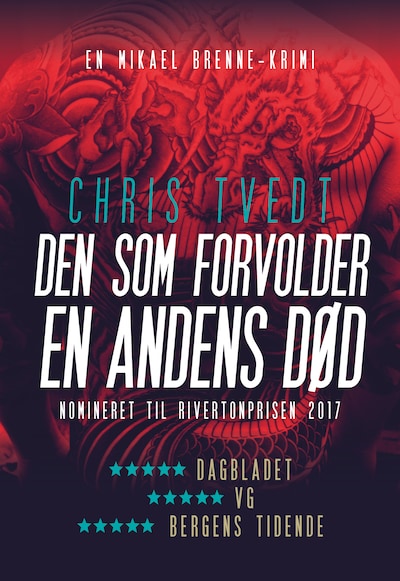 Den som forvolder en andens død – omslag til lydbogen af Chris Tvedt