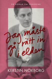 Jag måste gå rätt in i elden : en roman om Honorine – omslag till ljudboken av Kerstin Norborg