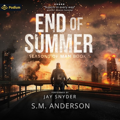 End of Summer – omslag til lydbogen af S.M. Anderson
