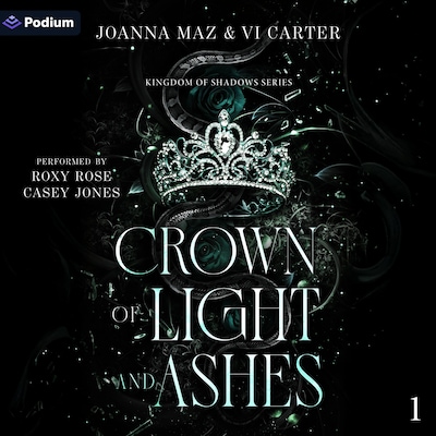 Crown of Light and Ashes – omslag til lydbogen af Joanna Maz, Vi Carter