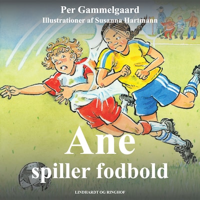 Ane spiller fodbold – omslag til lydbogen af Per Gammelgaard